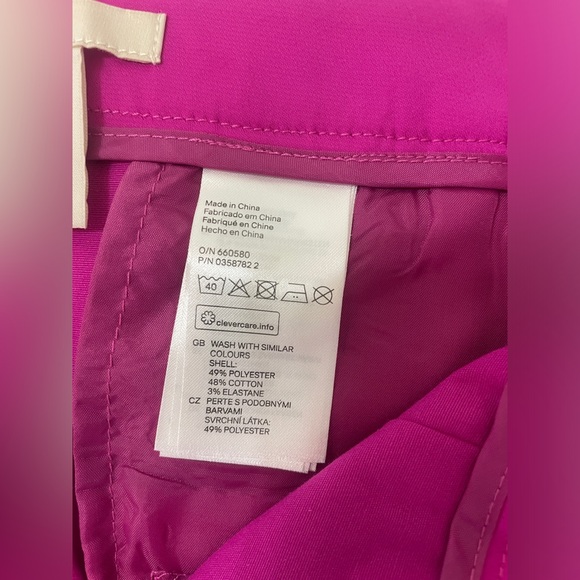 H&M hot pink tuxedo pants. - Picture 7 of 7